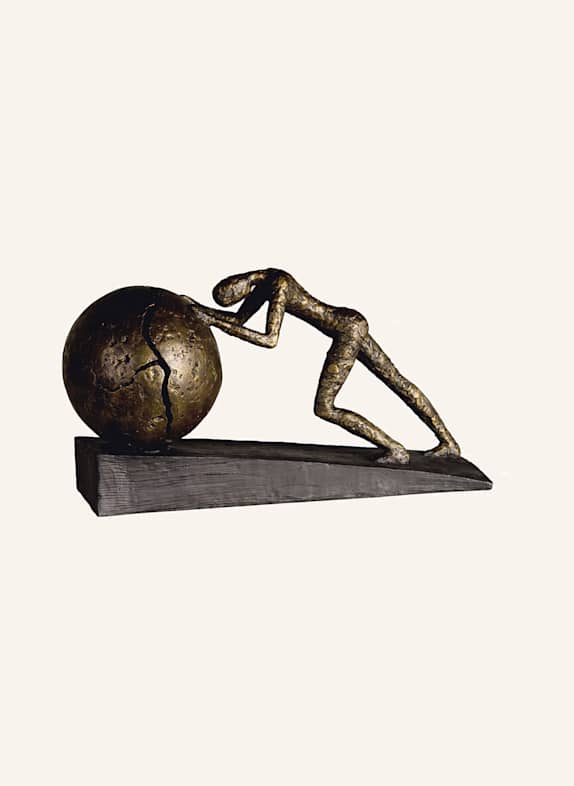 GILDE Skulptur HEAVY BALL BRAUN