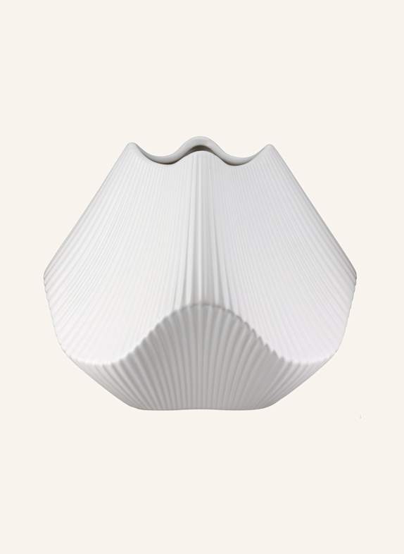 GILDE Vase LAMELLEN WEISS