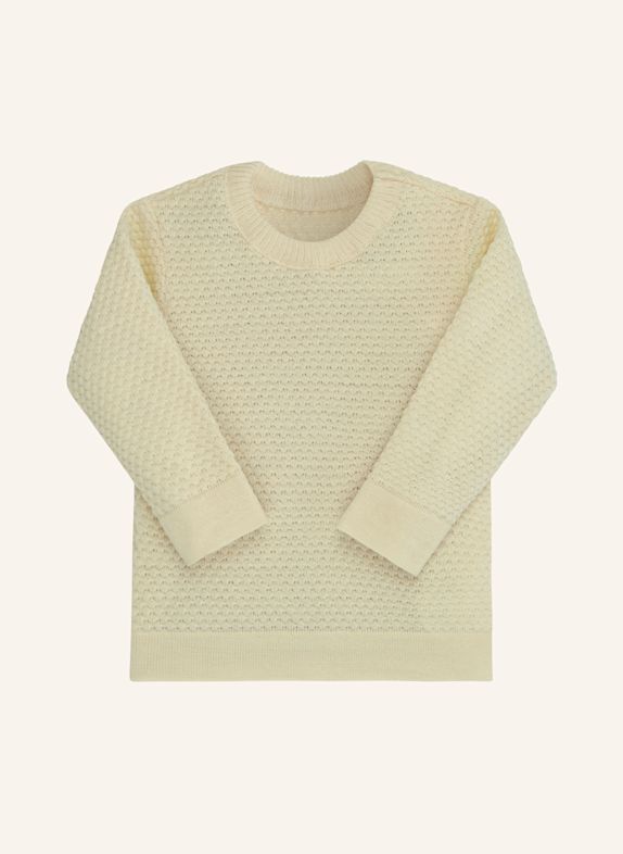 disana Strick-Pullover NUDE / WEISS