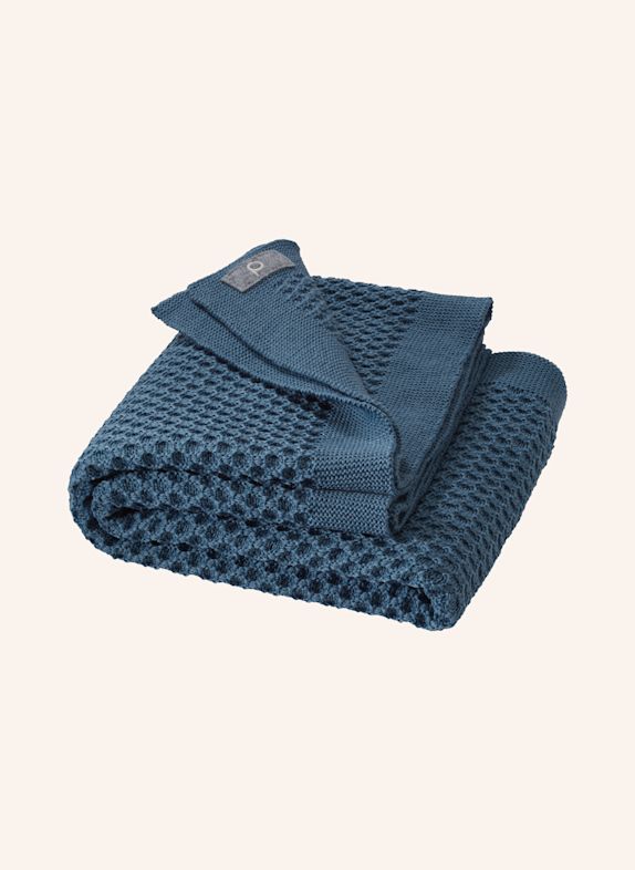 disana Waben-Decke TAUPE / HELLBLAU / BLAU