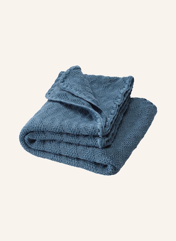 disana Woll-Decke TAUPE / HELLBLAU / BLAU