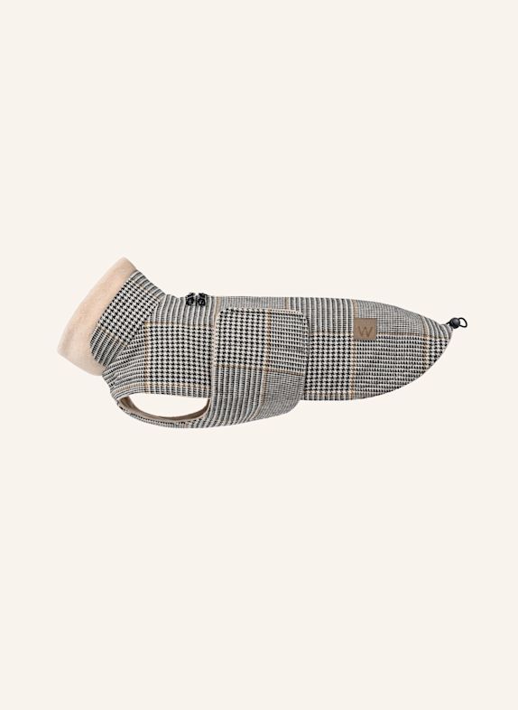 WOOFSTUFF Hundemantel BROOKLYN SHERLOCK DACKEL BEIGE / SCHWARZ / BRAUN