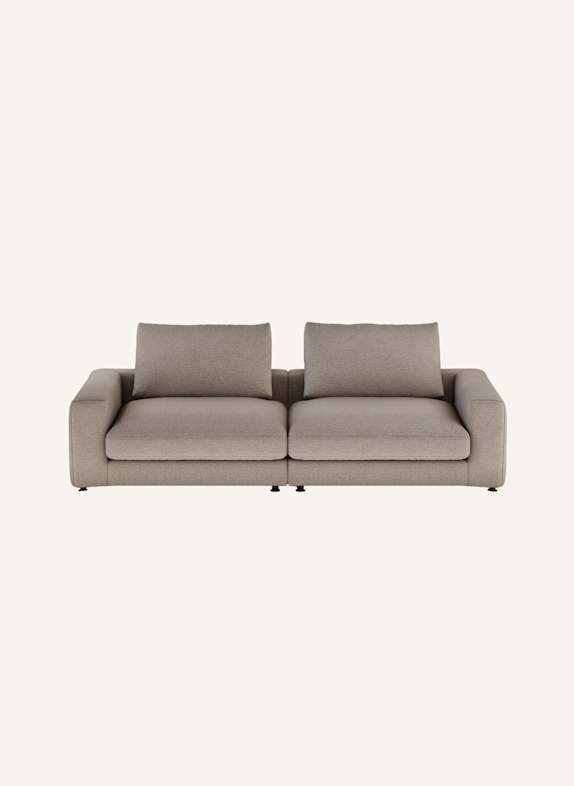 nydo 3-Sitzer Sofa MOSLER Flachgewebe HELLBRAUN