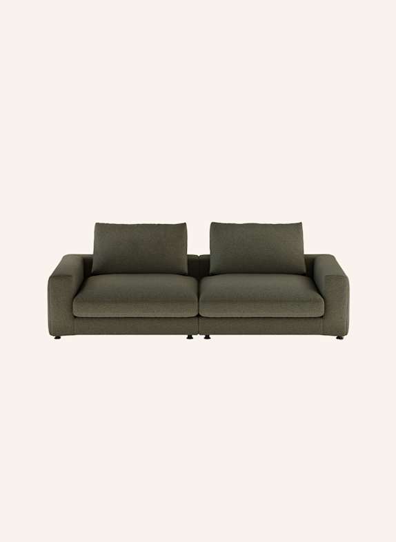 nydo 3-Sitzer Sofa MOSLER Flachgewebe DUNKELGRAU