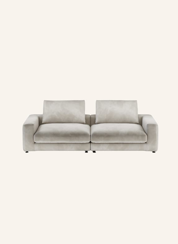 nydo 3-Sitzer Sofa MOSLER Velours HELLGRAU