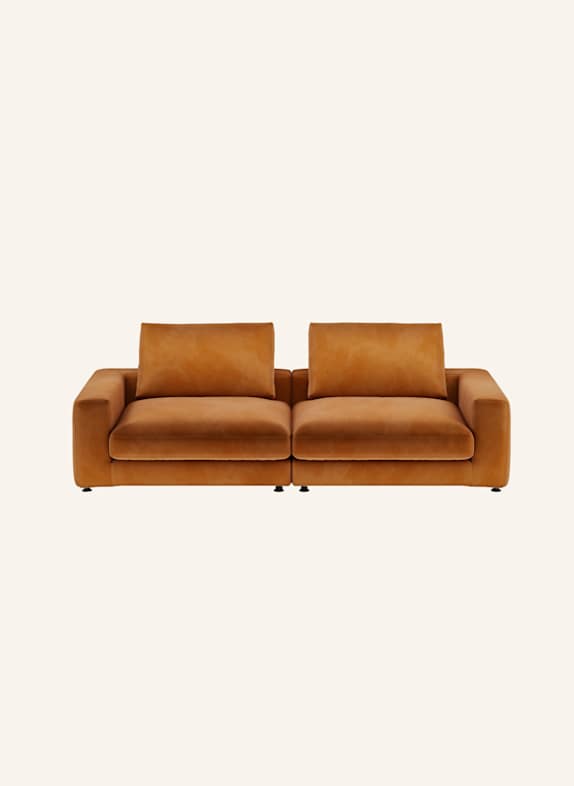nydo 3-Sitzer Sofa MOSLER Velours ORANGE