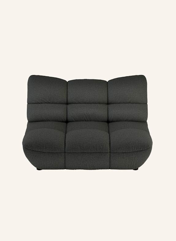 nydo 2-Sitzer Sofa POMODORO Flachgewebe DUNKELGRAU