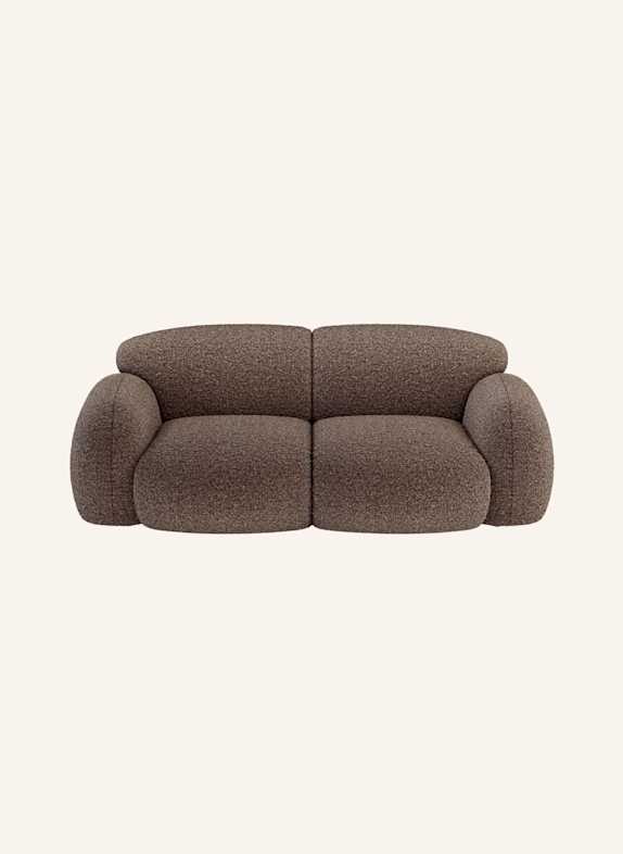 nydo 2-Sitzer Sofa MONDINO Boucle BRAUN