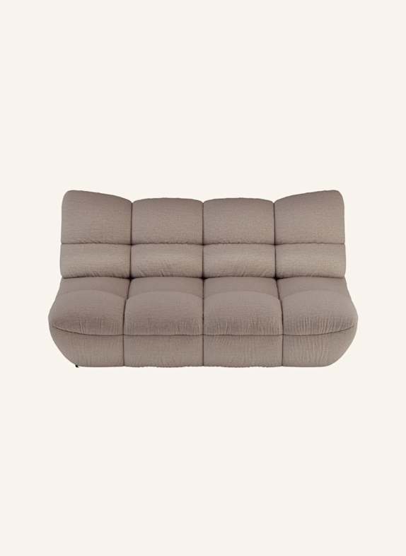 nydo 3-Sitzer Sofa POMODORO Flachgewebe HELLBRAUN