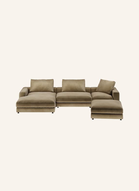 nydo Wohnlandschaft MOSLER, links, Velours TAUPE