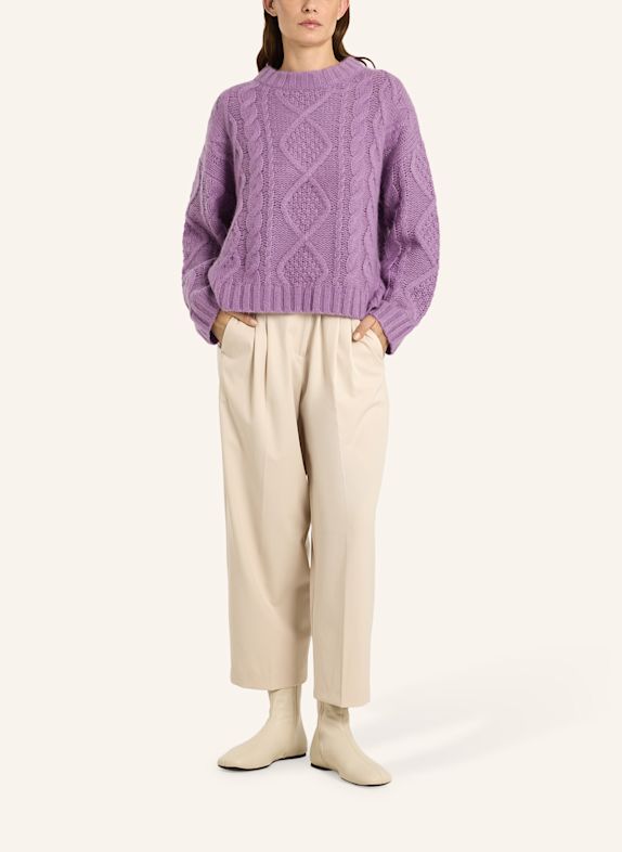 LU REN Gruppe CORALIE Pullover Aus Kaschmir Und Seide HELLLILA