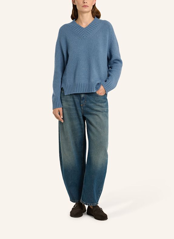 LU REN Pullover Aus Kaschmir Und Seide Deene BLAUGRAU