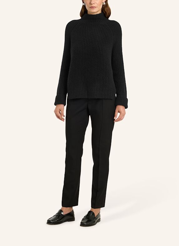 LU REN Pullover YUNA aus Kaschmir und Seide SCHWARZ