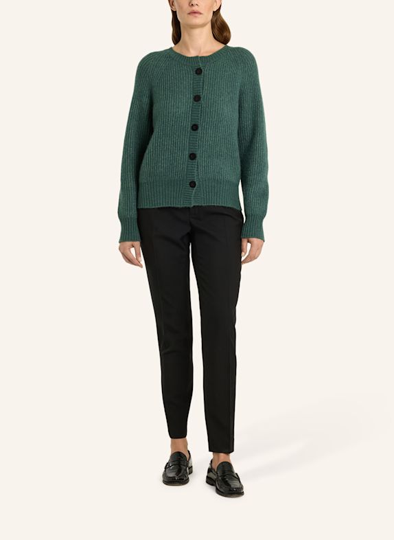 LU REN Cardigan SADIE aus Kaschmir und Seide GRÜN