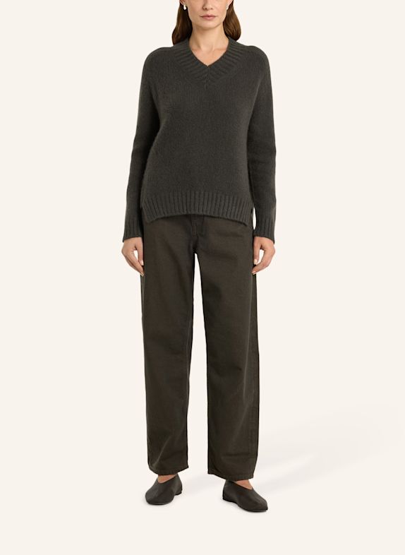 LU REN Pullover Aus Kaschmir Und Seide Deene KHAKI