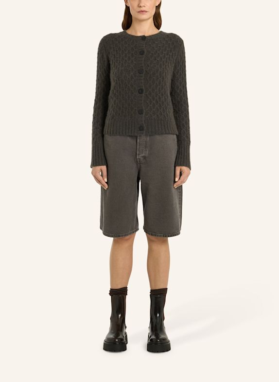 LU REN Cardigan VANYA aus Kaschmir und Seide KHAKI
