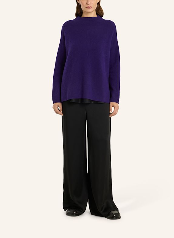 LU REN Pullover Aus Kaschmir Gemisch Naomi DUNKELLILA
