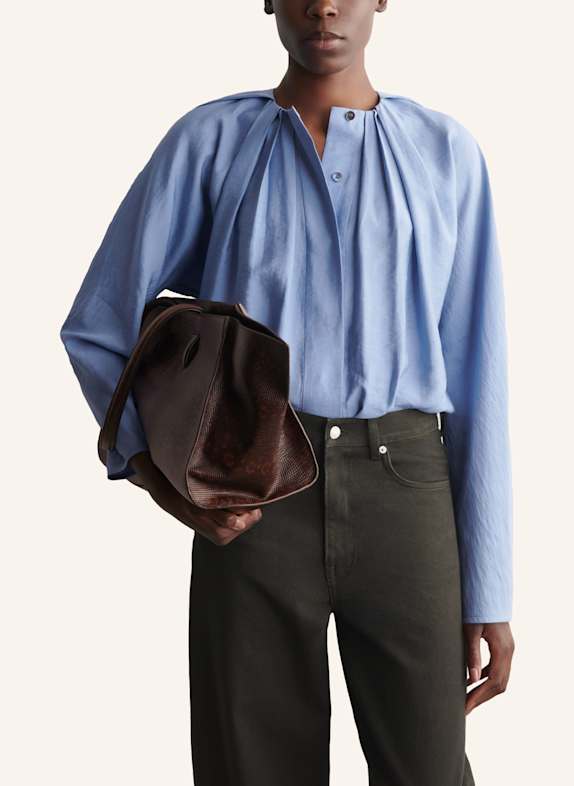 COS Voluminöse Bluse Mit Falten BLAU