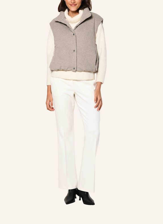White Label Steppweste Jersey Steppweste TAUPE