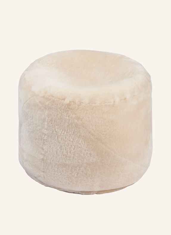Natures Collection Lammfellpouf BEIGE