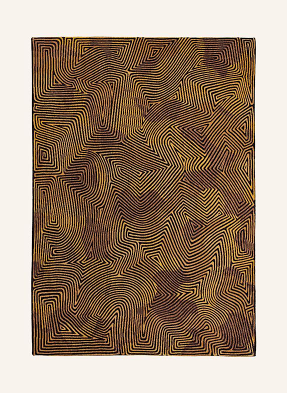 louis de poortere STRUCTURES CORAL Rug BROWN