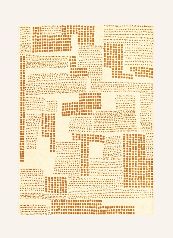 louis de poortere Tapijt GALLERY CUBIK BRUIN