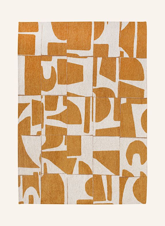 louis de poortere Tapijt CRAFT PAPERCUT GEEL