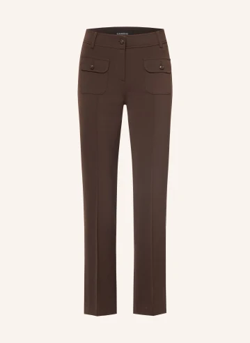 CAMBIO Bootcut-Hose FARAH DUNKELBRAUN