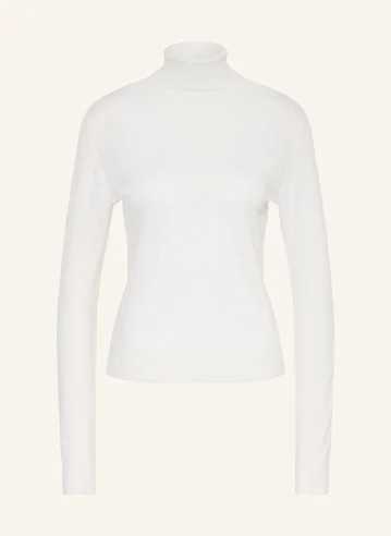 MRS & HUGS Rollkragenpullover aus Merinowolle WEISS