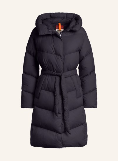 LAUREN RALPH LAUREN Daunenmantel mit abnehmbarer Kapuze in schwarz