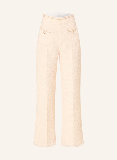 SANDRO Bouclé-Hose mit Glitzergarn