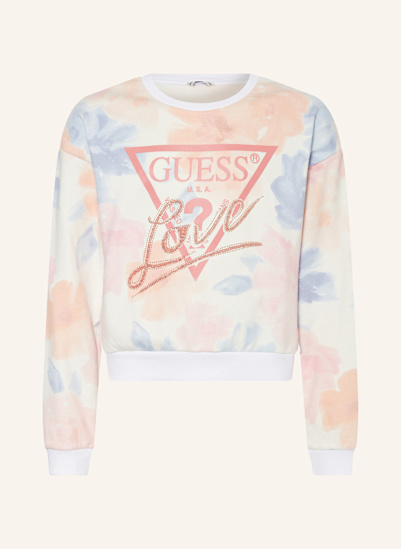 GUESS Sweatshirt mit Schmucksteinen
