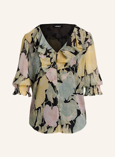 LAUREN RALPH LAUREN Bluse mit 3/4-Arm und Volants
