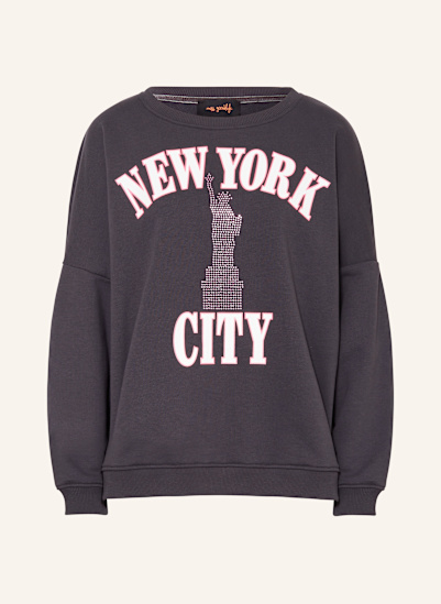 miss goodlife Sweatshirt mit Schmucksteinen