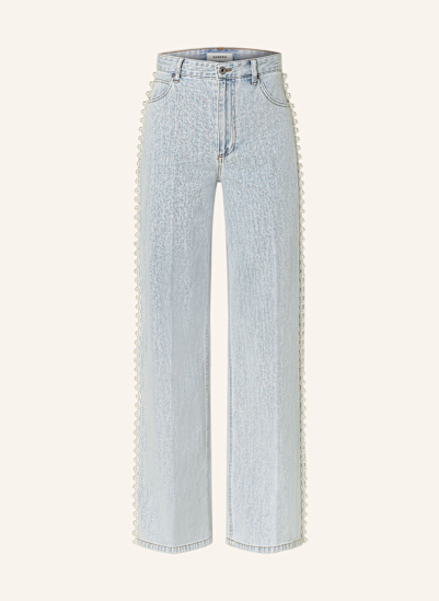 SANDRO Straight Jeans mit Schmucksteinen