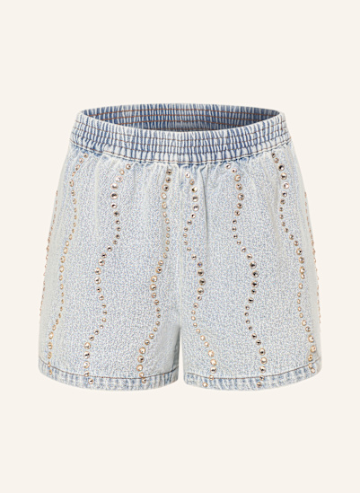 SANDRO Jeansshorts mit Schmucksteinen