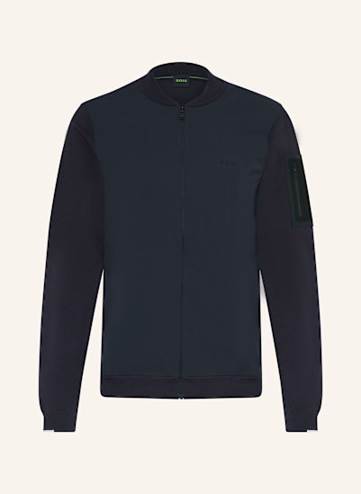 BOSS Sweatjacke EVER im Materialmix