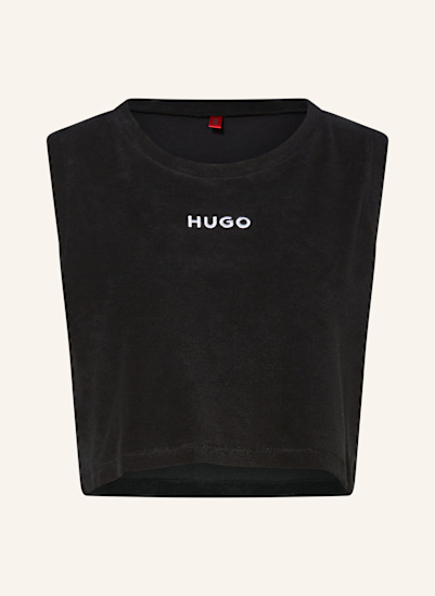 HUGO Cropped-Top BONNIE aus Frottee