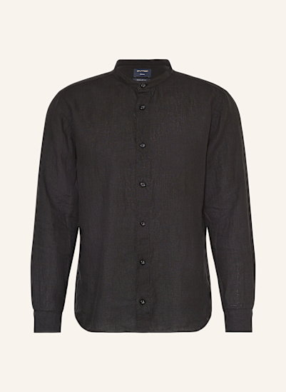 OLYMP Leinenhemd Casual regular fit mit Stehkragen