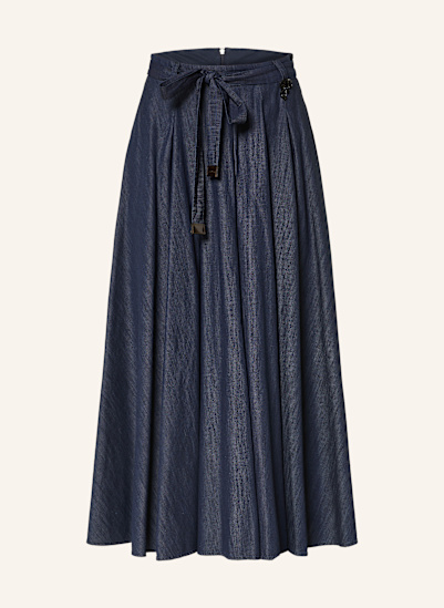 S Max Mara Rock AMANDA in Jeansoptik mit Schmuckperlen
