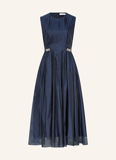 S Max Mara Kleid WALLY mit Seide und Plissees