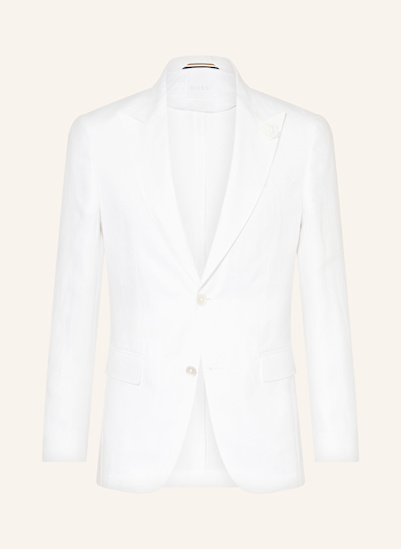 BOSS Anzugsakko HUGE Slim Fit aus Leinen