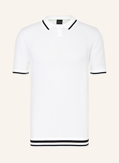 BOSS Strick-Poloshirt MESH HERITAGE