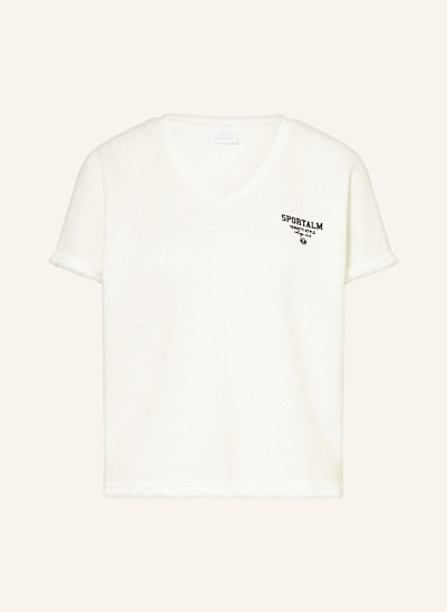 SPORTALM T-Shirt im Materialmix mit Glitzergarn