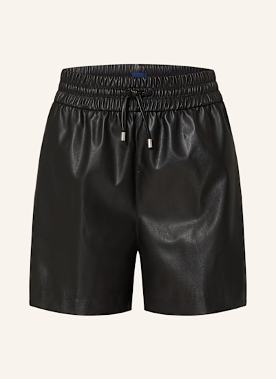 HUGO BLUE Shorts HENUKA in Lederoptik