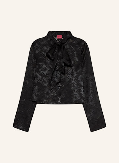 HUGO Bluse EURYDYKE mit abnehmbarer Schluppe