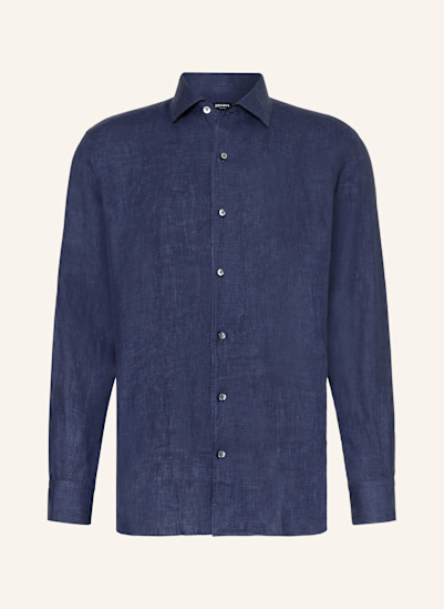 ZEGNA Leinenhemd OASI Comfort Fit