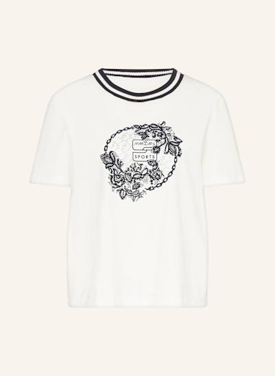 MARC CAIN T-Shirt mit Schmucksteinen