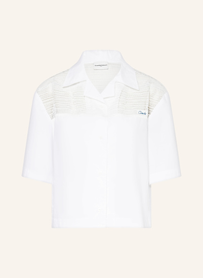 CLAUDIE PIERLOT Cropped-Bluse mit Spitze