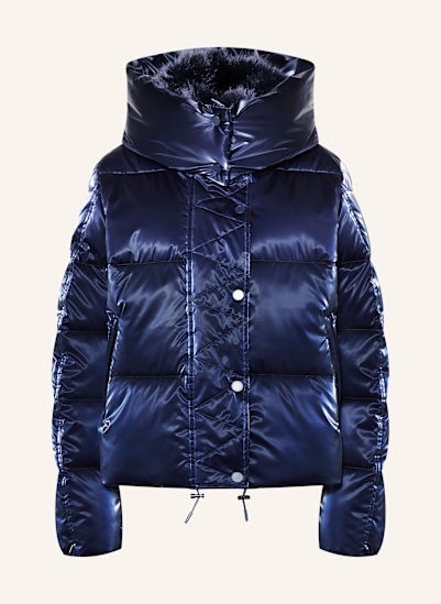 MARC AUREL Steppjacke mit abnehmbarer Kapuze und Kunstfell